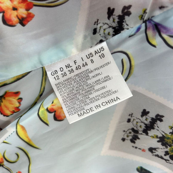 Joe Browns Waistcoat Size 12 Red Herringbone Corset Back Lined Wool Content - Picture 10 of 10